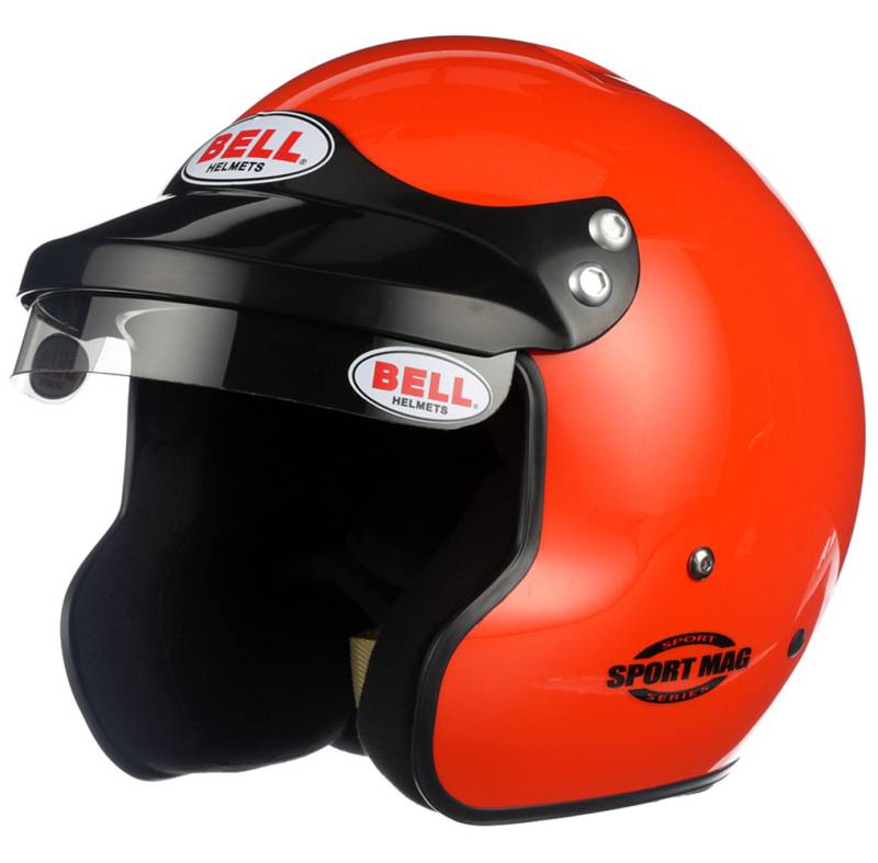 Bell Sport Mag Racing Helmet SA2020 Large (60) Orange | UPR Racing Supply