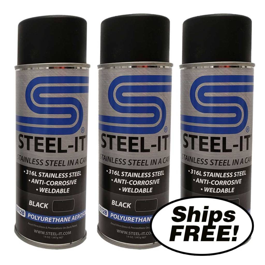 Steel-It 14oz. Black 3 Pack