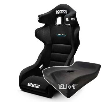 Sparco - Sparco Pro ADV QRT Racing Seat, Tall UPR Seat Pad - Image 1
