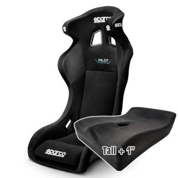Sparco - Sparco Pilot QRT Racing Seat, Tall UPR Seat Pad - Image 1
