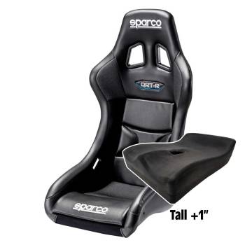 Sparco - Sparco QRT-R Racing Seat, Vinyl Seat Cover,  Tall UPR Seat Pad - Image 1