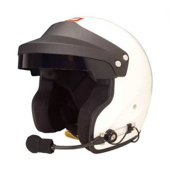 RaceQuip - RaceQuip Open Face SA2020 Gloss White Medium Wired - Image 1