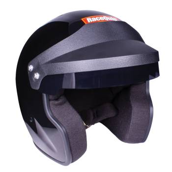 RaceQuip - RaceQuip Open Face SA2020 Gloss Black Small Wired - Image 1