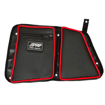 PRP - PRP Stock Door Bag With Knee Pad For Polaris RZR Rear Drivers Side Red - Image 1