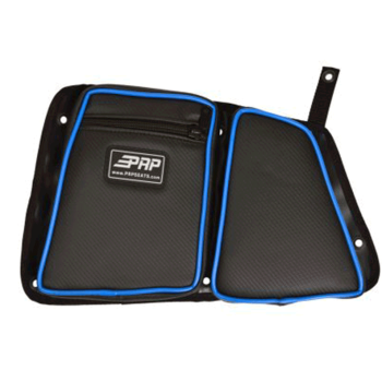 PRP - PRP Stock Door Bag With Knee Pad For Polaris RZR Rear Drivers Side Blue - Image 1