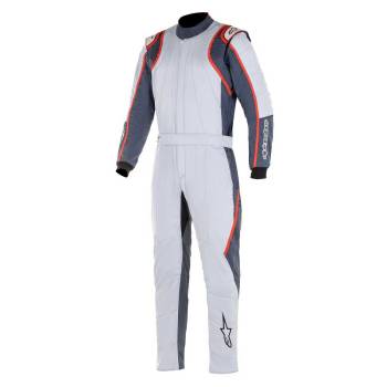 Alpinestars - Alpinestars GP Race V2 Racing Suit 58 Silver/Asphalt/red - Image 1