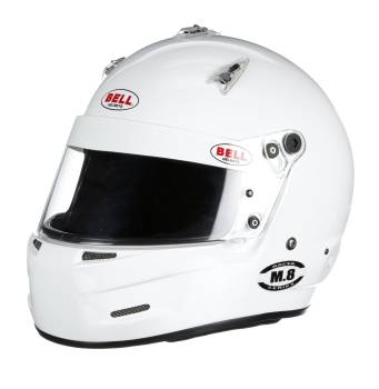 Bell - Bell M.8 SA2020 Racing  Helmet Small White - Image 1