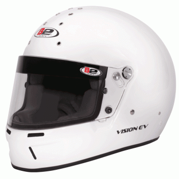 B2 - B2 Vision EV Racing Helmet SA2020 X Large White - Image 1