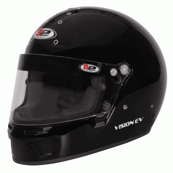 B2 - B2 Vision EV Racing Helmet SA2020 Small Black - Image 1