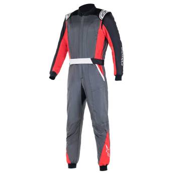 Alpinestars - Atom Suit Racing Suit FIA 54 Anthracite/Red/Black - Image 1