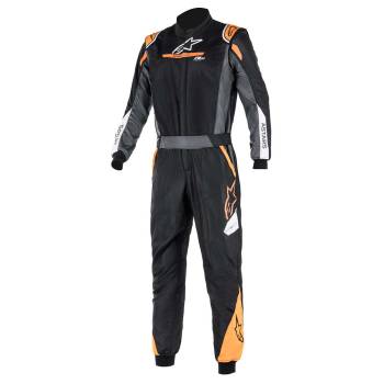 Alpinestars - Atom Suit Graphic Racing Suit SFI 46 Black/Anthracite/Orange Flou - Image 1
