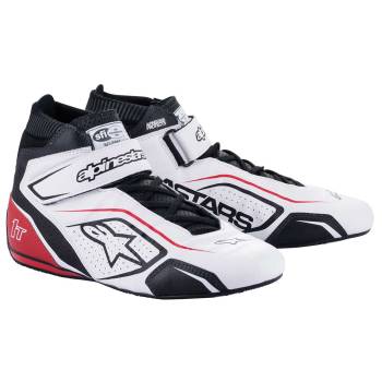 Alpinestars - Alpinestars Tech-1 T Racing Shoe 6 White/Black/Red - Image 1