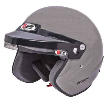 B2 - B2 Icon Open Face Helmet SA2020 Large Silver - Image 1