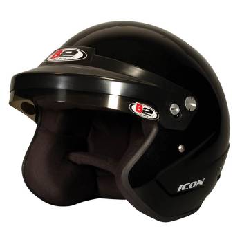 B2 - B2 Icon Open Face Helmet SA2020 X Large Black - Image 1