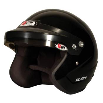 B2 - B2 Icon Open Face Helmet SA2020 Large Black - Image 1