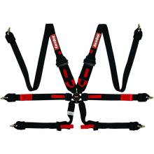 RaceQuip 6pt  2" Cam Lock FIA Pull Down Racing Harness Black