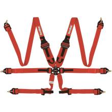 RaceQuip 6pt  2" Cam Lock FIA Pull Down Racing Harness Red