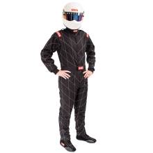 RaceQuip Chevron-5 Nomex SFI-5 Racing Suit Large Black
