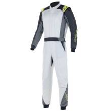 Alpinestars - Atom Suit Racing Suit FIA 44 Silver/Anthracite/Yellow Flou - Image 1
